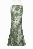 Elegant Maxi Skirt with Side Buckle