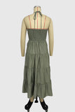 Halter Neck Maxi Dress