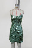 Sequin-Embellished Vacation Dress