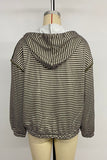 Striped Zip-Up Casual Jacket