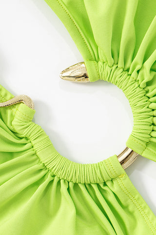 One-Shoulder Ring Detail Jumpsuit