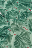 Printed Puff-Sleeve Midi Dress