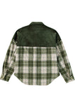 Plaid Corduroy Button-Up Shirt