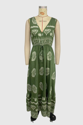Bohemian Sleeveless Maxi Dress