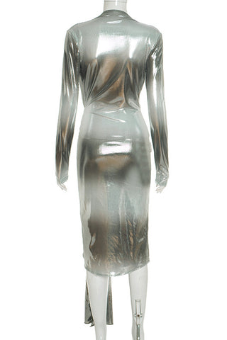 Elegant Wrap Casual Dress