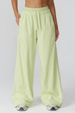 Wide-Leg Athletic Casual Pants