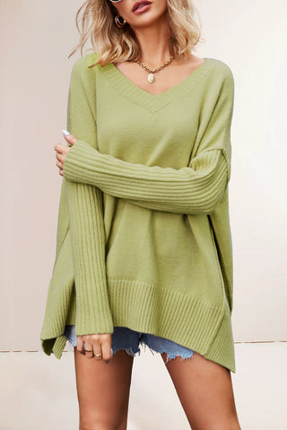 Oversized V-Neck Sweater