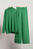 Cozy Turtleneck Knit Pants Set