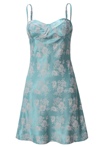 Spaghetti Strap Floral Casual Dress