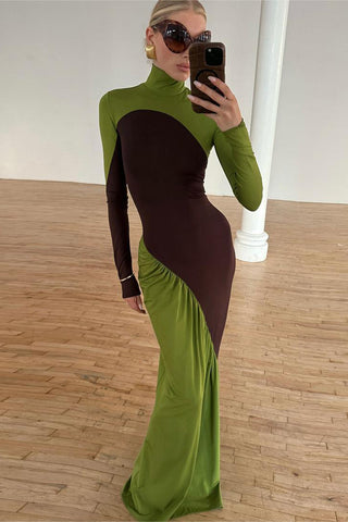 Elegant Asymmetrical Evening Gown