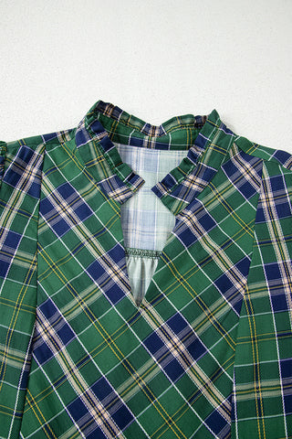 Plaid A-Line Casual Dress