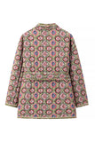 Patterned Open-Front Coat