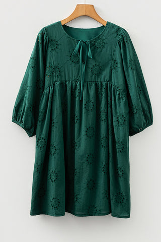 Eyelet Boho Mini Dress