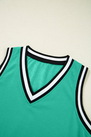 Sleeveless V-Neck Casual Dress