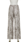 Drawstring Wide-Leg Casual Pants