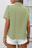Button-Up Plaid Shirt