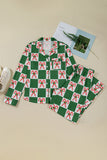 Festive Patterned Pants Set