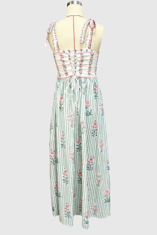 Floral Print Casual Maxi Dress