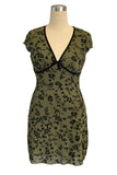Floral V-Neck Mini Dress