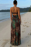 Strappy Halter Maxi Dress