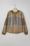 Casual Patchwork Hoodie Sweatshirt