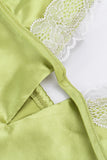 Lace-Trim Slip Dress