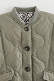 Quilted Button-Up Jacket