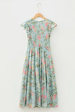 Floral Tiered Midi Dress