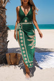 Printed Swim Dress Set