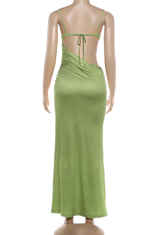 Floral Cut-Out Maxi Dress