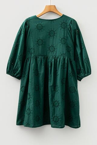 Eyelet Boho Mini Dress