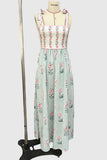 Floral Print Casual Maxi Dress