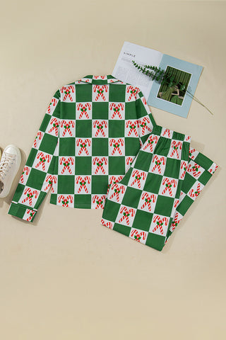 Festive Patterned Pants Set