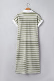 Striped Midi Casual Dress