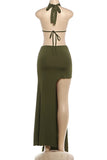 Elegant Draped Evening Gown