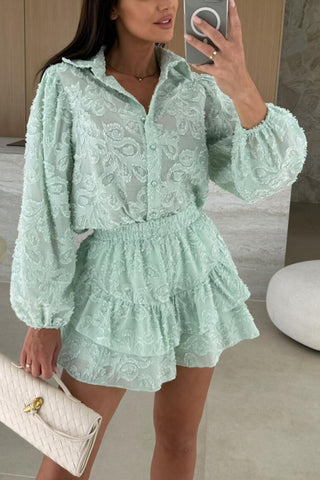 Elegant Layered Short Set