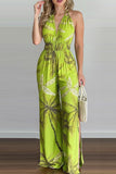 Tropical Halter Jumpsuit