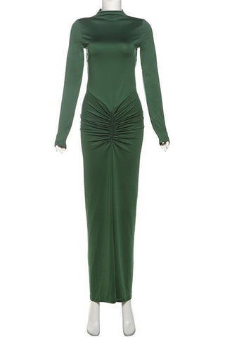 Elegant Ruched Evening Dress