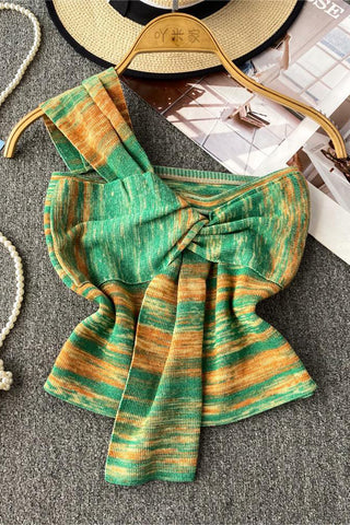 Striped Bow Tie Tank Top