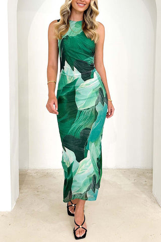 Floral Sleeveless Casual Dress