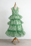 Tiered Halter Casual Dress