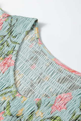 Floral Tiered Midi Dress