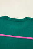 Striped Button-Front Sweatshirt