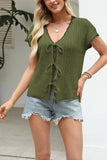 Tie-Front Crochet Cardigan