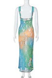 Cutout Floral Dress