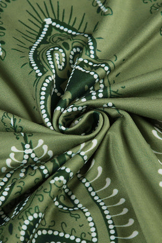 Patterned A-Line Maxi Skirt