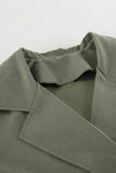Belted Cropped Trench Coat
