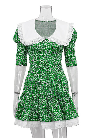 Floral Puff Sleeve Dress