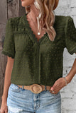Lace Trim V-Neck T-Shirt