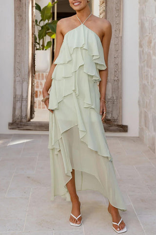 Layered Ruffle Casual Dress